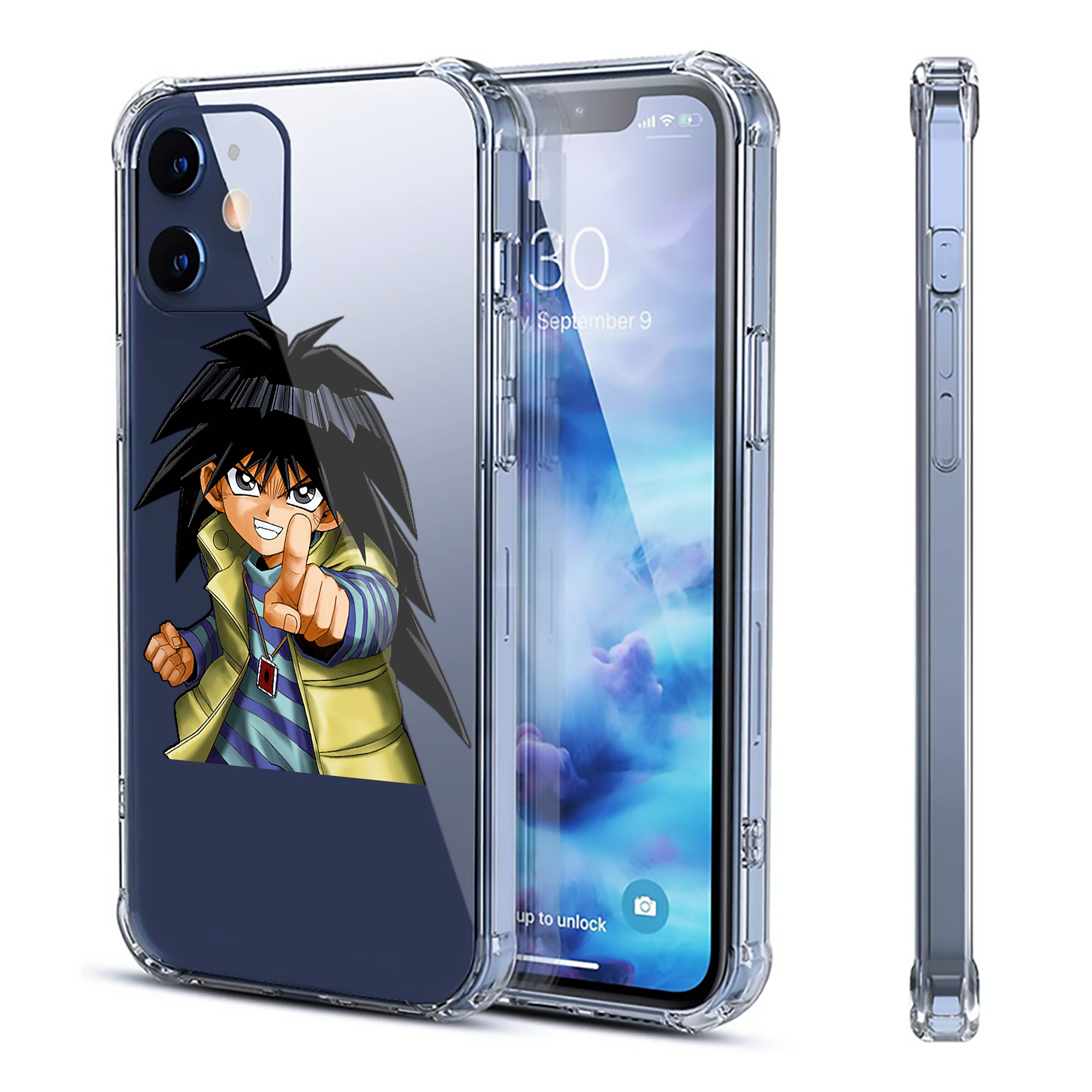 （画像用） 遊☆戯☆王 Yu-Gi-Oh! 【iPhone 12シリーズ対応】透明スマホケース（クリアソフトケース）